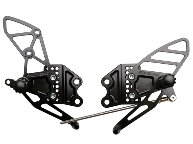 Vortex Racing 04-05 Kawasaki ZX-10R Ninja Adjustable Rearsets- Black RS405K RS405K Photo - Primary