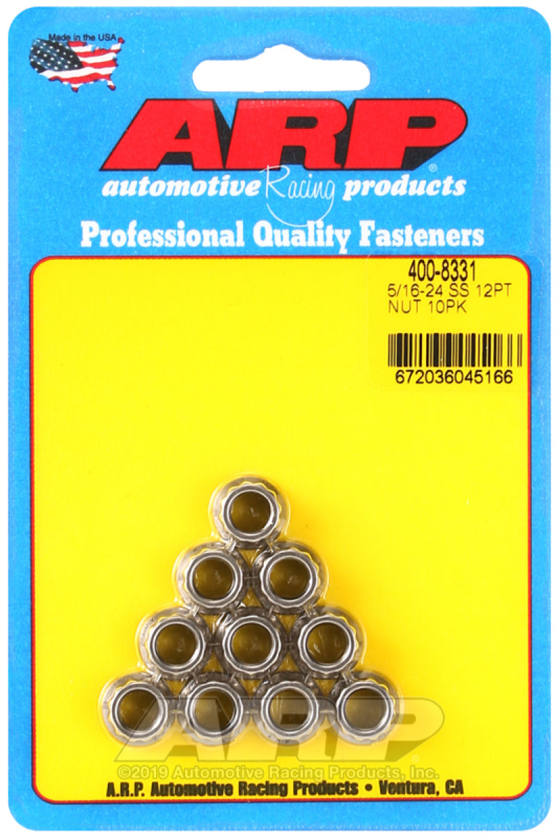 ARP 5/16-24 Washer Nut Kit 10-Pack 400-8331 Photo - Primary