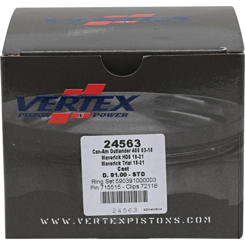 Vertex Pistons Vertex Piston 2011 Can-Am Commander 800 800cc Cast Replica Piston Kit 24563 24563 Photo - Primary