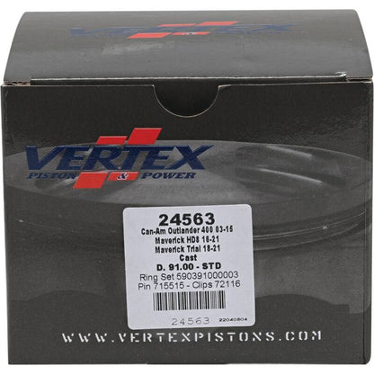 Vertex Pistons Vertex Piston 2011 Can-Am Commander 800 800cc Cast Replica Piston Kit 24563 24563 Photo - Primary