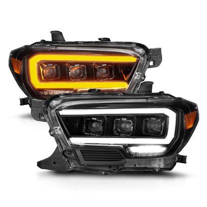 ANZO 16-22 Toyota Tacoma SR/SR5 ONLY Full LED Proj Headlights w/Light Bar Seq. Blk w/Initiation Lgt 111562 111562 User 1