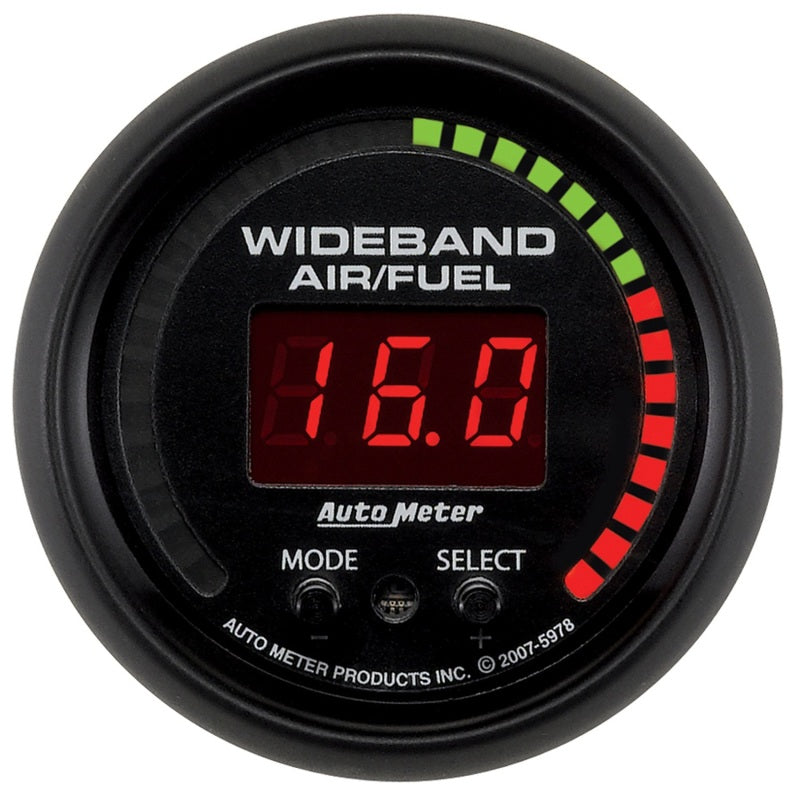 Autometer 2-1/16" Wideband Pro Air/Fuel Ratio, 6:1-20:1 Afr, Es 5978 Photo - Primary