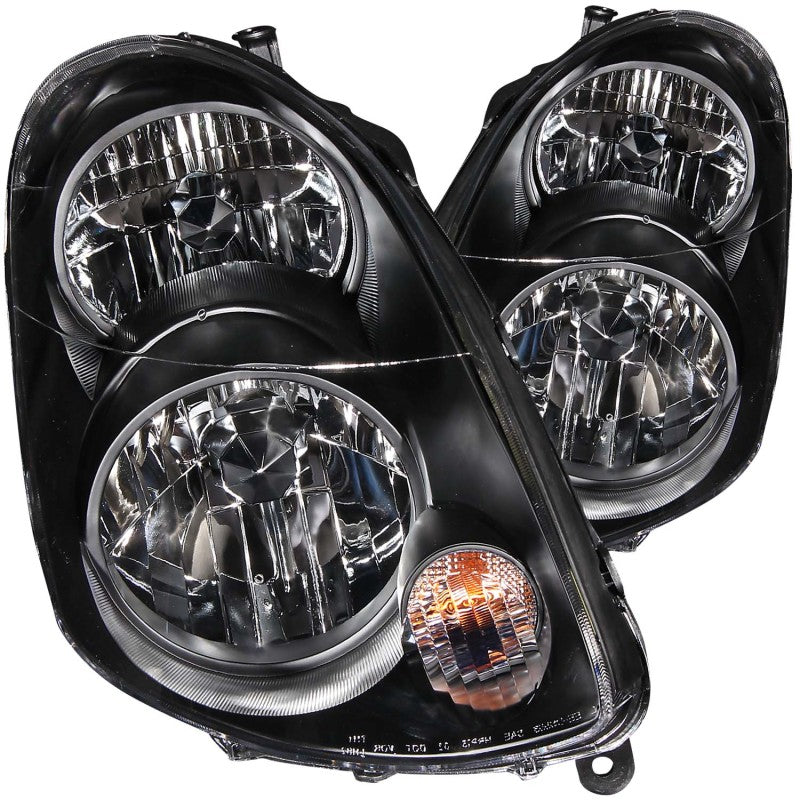 Anzo 2003-2004 Infiniti G35 Crystal Headlights Black 121172 Photo - Primary