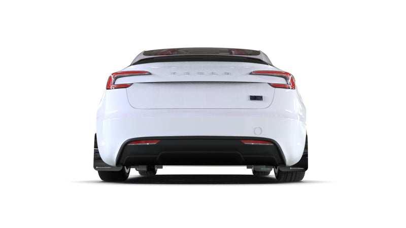 Rally Armor 2024 Tesla Model 3 Highland Black UR Mud Flap White Logo MF122-UR-BLK-WH MF122-UR-BLK-WH User 1