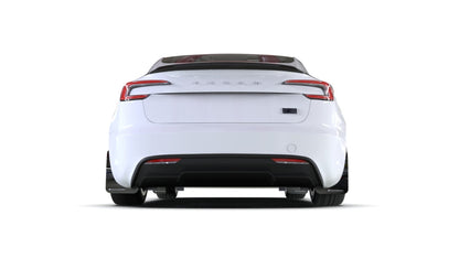 Rally Armor 2024 Tesla Model 3 Highland Black UR Mud Flap White Logo MF122-UR-BLK-WH MF122-UR-BLK-WH User 1