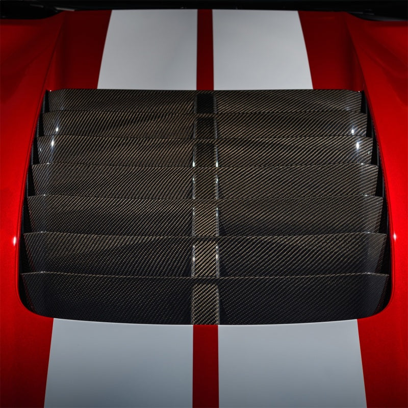 Ford Racing 20-21 Mustang GT500 Carbon Fiber Hood Vent Kit M-16612-C20 M-16612-C20 Photo - Mounted