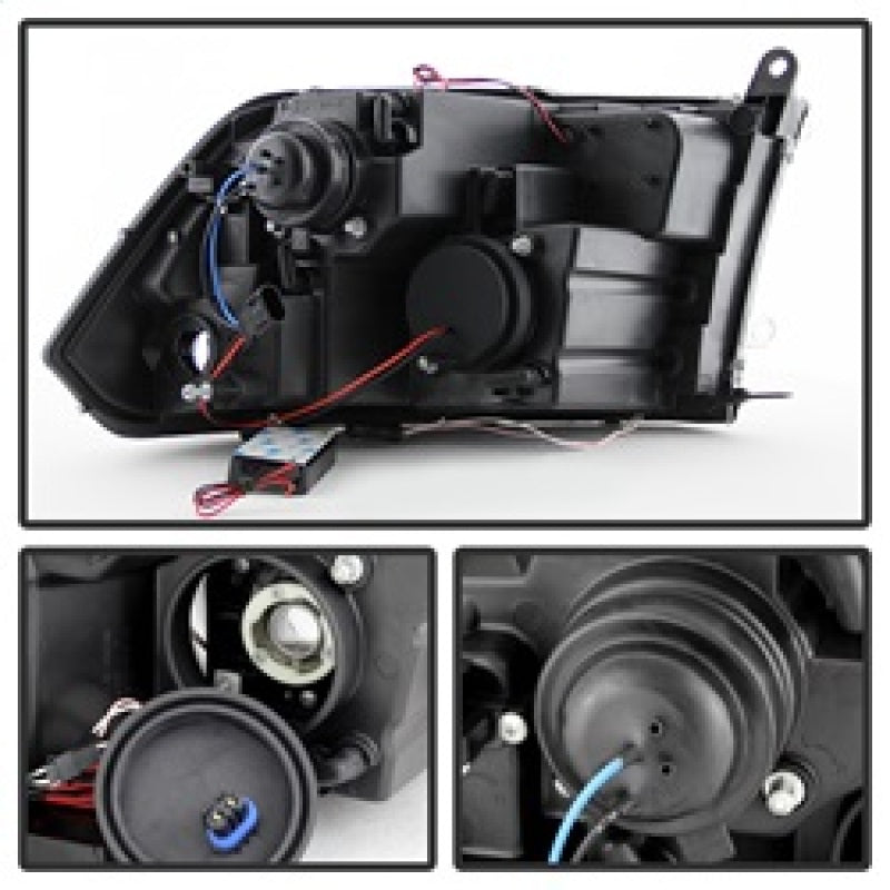 Spyder Dodge Ram 1500 09-14 Projector Halogen Model- CCFL Halo LED - Blk Smke PRO-YD-DR09-CCFL-BSM 5078810 5078810 Photo - Unmounted