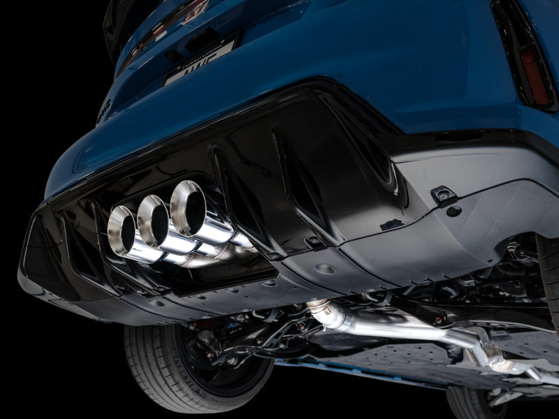 AWE Tuning 2023 Honda Civic Type R FL5 Touring Edition Exhaust w/ Triple Chrome Silver Tips 3015-52287 3015-52287 Photo - Mounted