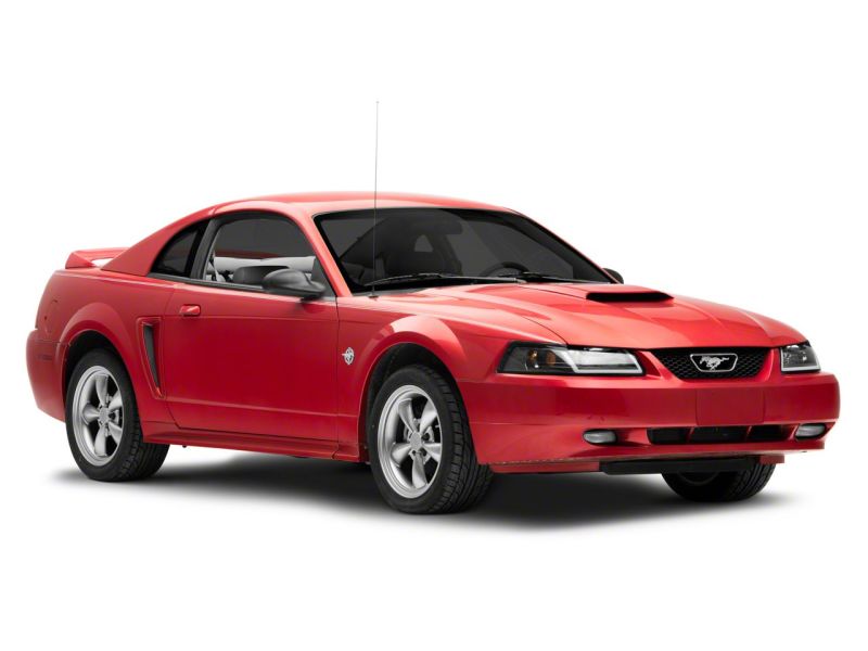 Raxiom 99-04 Ford Mustang Axial Series Headlights w/ LED Bar- Blk Housing (Clear Lens) 422712 422712 Photo - Close Up