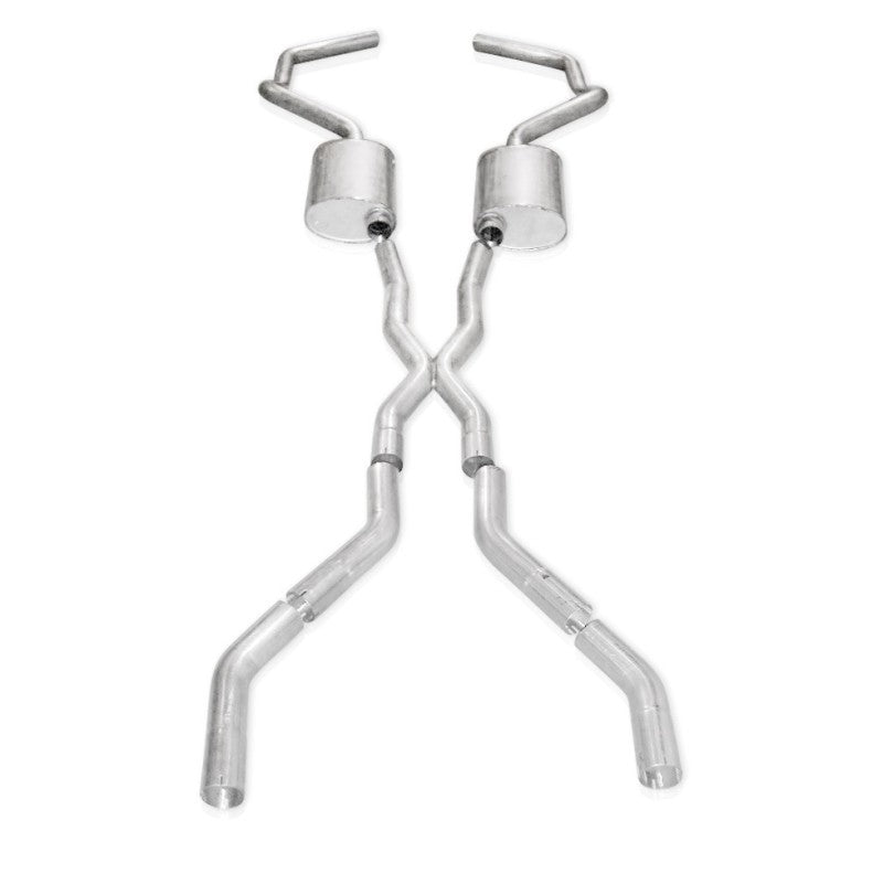 Stainless Works Chevy Camaro 1967-69 Exhaust 3in Stainless with X-Pipe CA67693CS CA67693CS Photo - Primary