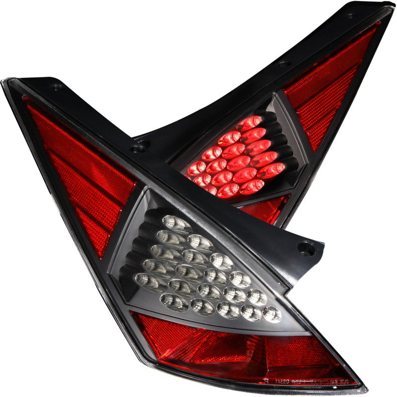 Anzo 2003-2005 Nissan 350Z LED Tail lights Black 321099 Photo - Primary