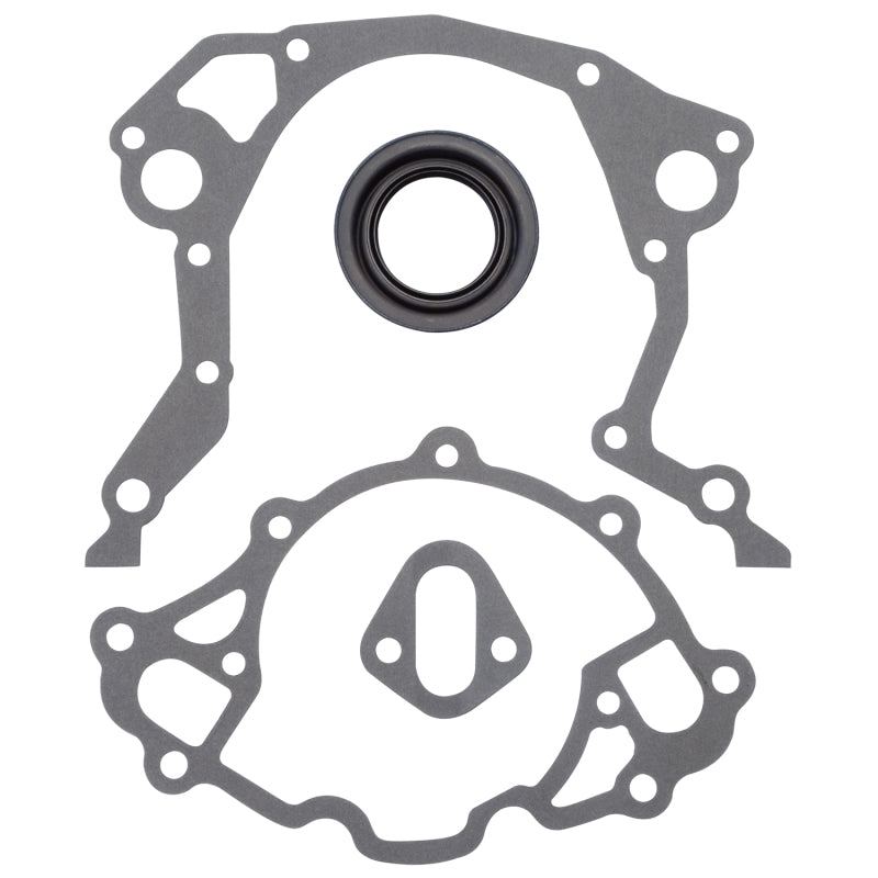 Edelbrock Timing Cover Gasket and Oil Seal Kit or SB Ford 6991 Photo - Primary