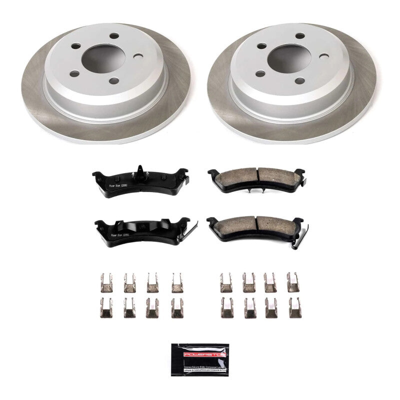 PowerStop Power Stop 93-98 Jeep Grand Cherokee Rear Semi-Coated Rotor Kit SC2131 SC2131 Photo - Primary