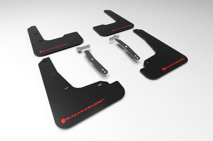 Rally Armor 21-23 Hyundai Elantra (Will Not Fit Elantra N/N Line) Black UR Mud Flap w/ Red Logo MF69-UR-BLK-RD MF69-UR-BLK-RD Photo - Primary