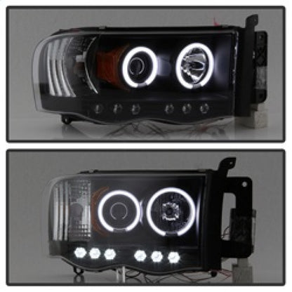 Spyder Dodge Ram 1500 02-05 03-05 Projector Headlights CCFL Halo LED Blk PRO-YD-DR02-CCFL-BK 5009951 5009951 Photo - Unmounted