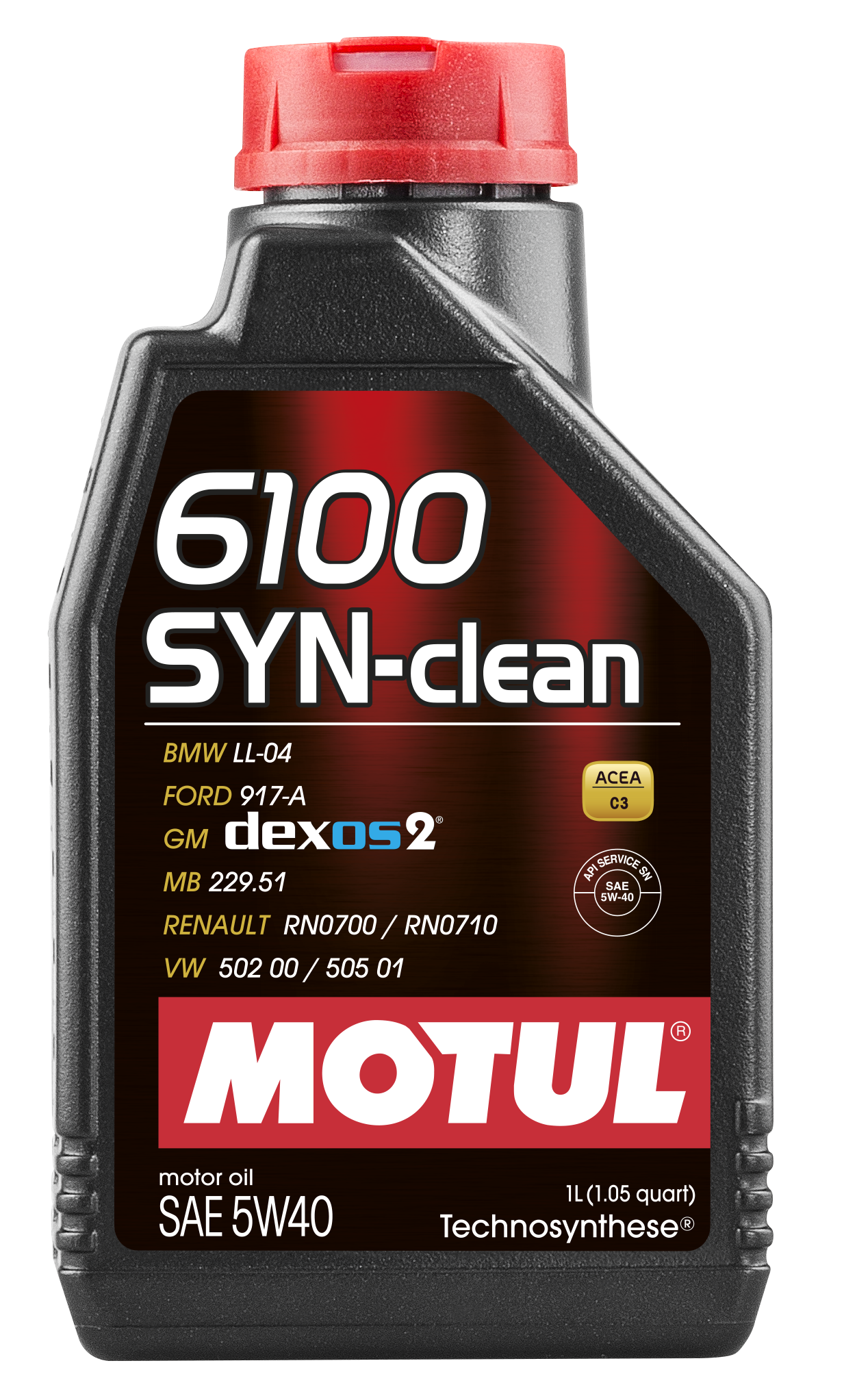 Motul 1L 6100 Syn-Clean 5W40 Engine Oil  - Case Of 12 107941
