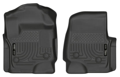 Husky Liners 17 Ford F-250 Super Duty SuperCab WeatherBeater Black Floor Liners 13321 Photo - Primary