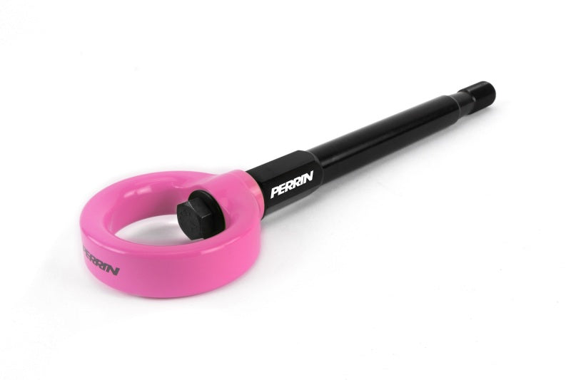 Perrin Performance Perrin 08-14 Subaru WRX/STI Tow Hook Kit (Front) - Hyper Pink PSP-BDY-231HP