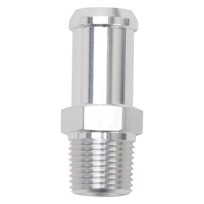 Edelbrock Hose End, Straight, 3/8" NPT to 5/8" Barb, Clear Anodize 8188 Photo - out of package