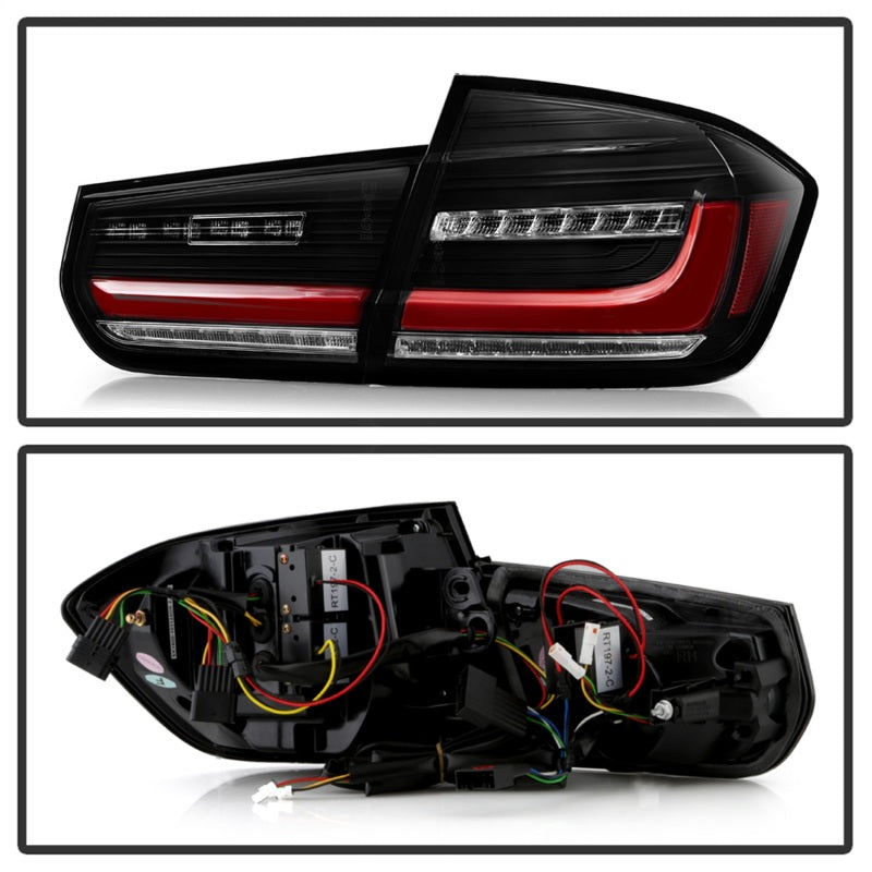 Spyder BMW 3 Series F30 2012-2018 Full LED Tail Lights (ALT-YD-BMWF3012-SEQ-BK) -  Black 5088307 5088307 Photo - Unmounted