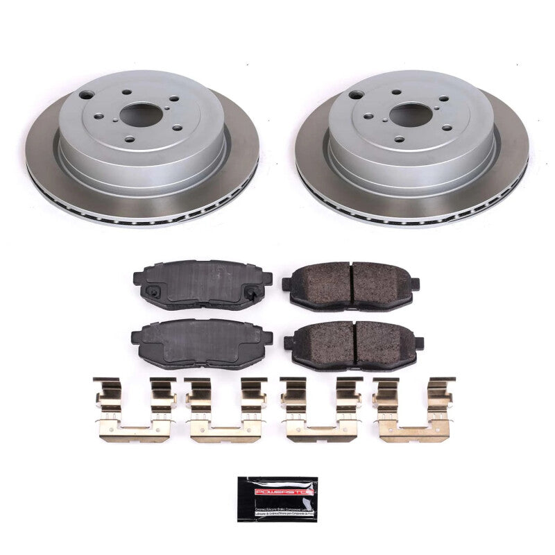 PowerStop Power Stop 08-14 Subaru Tribeca Rear Semi-Coated Rotor Kit SC4645 SC4645 Photo - Primary