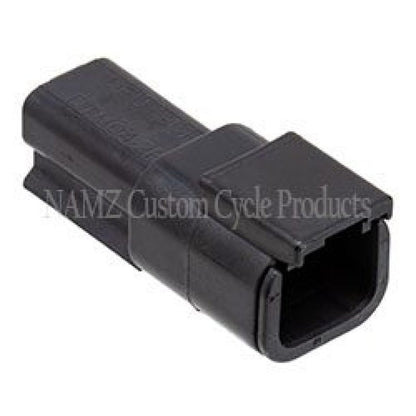 NAMZ Deutsch DTM 2-Position Receptacle w/2 Stamped Terminals & Wedgelock - Black (HD 74102-98BK) MDR-2B MDR-2B Photo - Primary