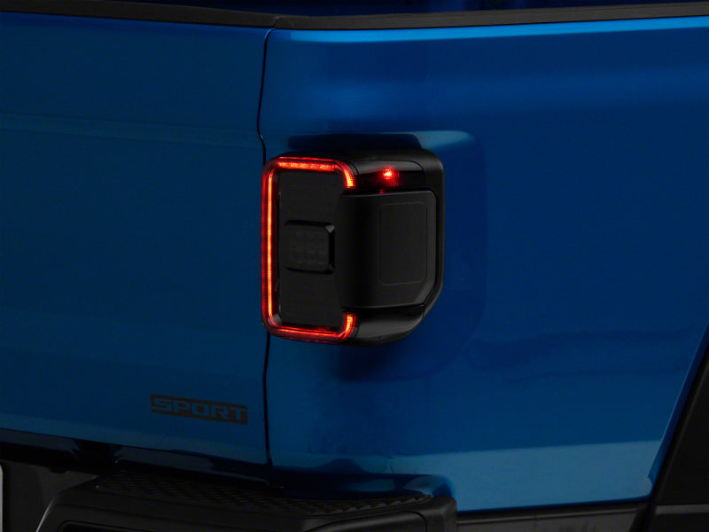 Raxiom 20-23 Jeep Gladiator JT w/ Factory Halogen LED Tail Lights- Blk Housing (Smoked Lens) JG10490 JG10490 Photo - Primary