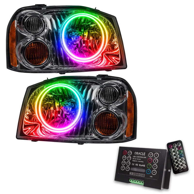 ORACLE Lighting Oracle 01-04 Nissan Frontier SMD HL - Dual Halo - ColorSHIFT w/ 2.0 Controller 7178-333 7178-333 Photo - lifestyle view