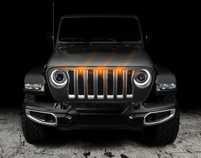 ORACLE Lighting Oracle Pre-Runner Style LED Grille Kit for Jeep Wrangler JL - Amber 5870-005 5870-005 User 1