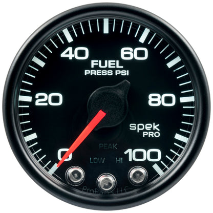 Autometer Spek-Pro - Nascar 2-1/16in Fuel Press 0-100 psi Bcb Ecu P51432 P51432 User 1