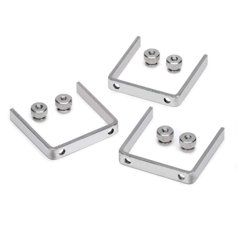 Autometer Gauge Bracket Kit, 2 1/16", Aluminum, Qty 3 2225 Photo - Primary