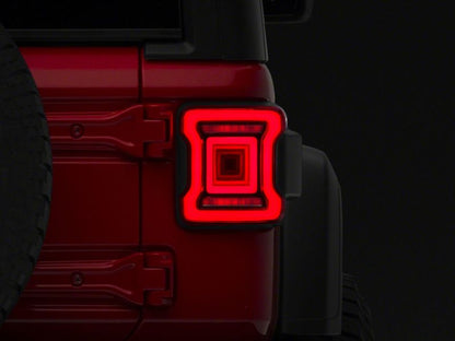 Raxiom 18-23 Jeep Wrangler JL Horizon LED Tail Lights- BlkHousing- Red Lens J133625-JL J133625-JL Photo - Close Up