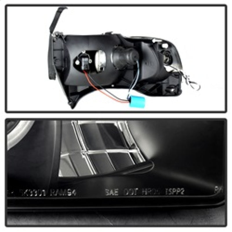 Spyder Dodge Ram 1500 94-01 Sport Projector Headlights LED Halo LED Blk Smke PRO-YD-DR94-HL-AM-BSM 5078414 5078414 Photo - Primary