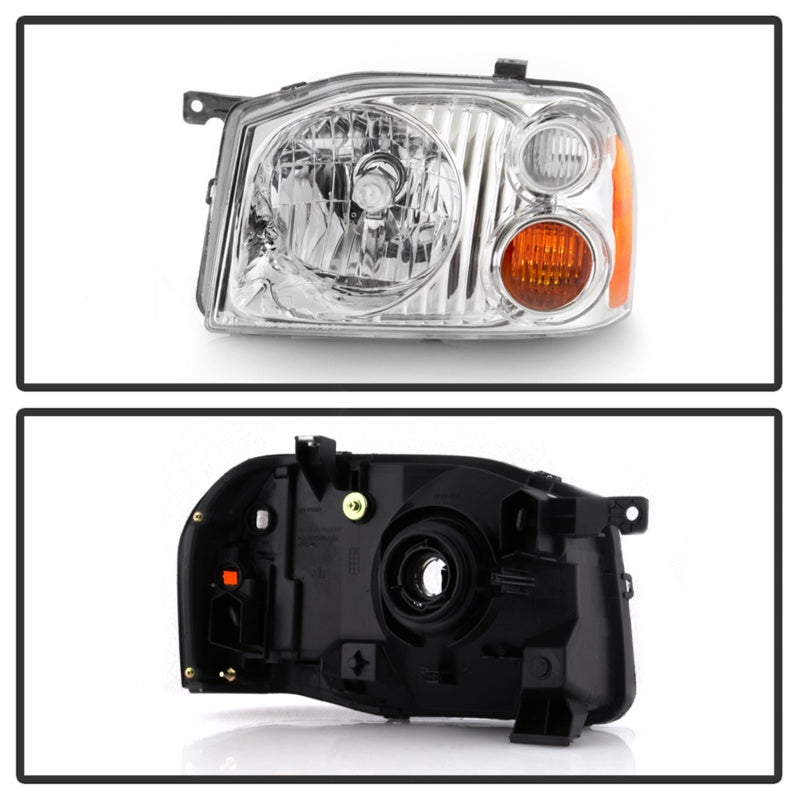 SPYDER xTune 01-04 Nissan Frontier OEM Headlights - Chrome (HD-JH-NF01-AM-C) 9042775 9042775 Photo - Unmounted