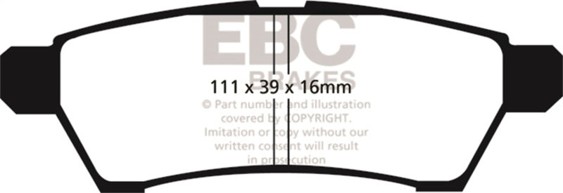 EBC Disc Brake Pad Set UD1100 Photo - Primary