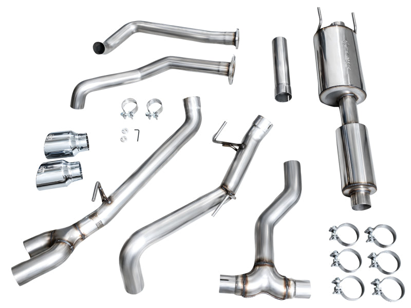 AWE Tuning AWE 0FG Exhaust for 3rd Gen Toyota Tundra - Dual Chrome Silver Tips 3015-32063 3015-32063 Photo - out of package