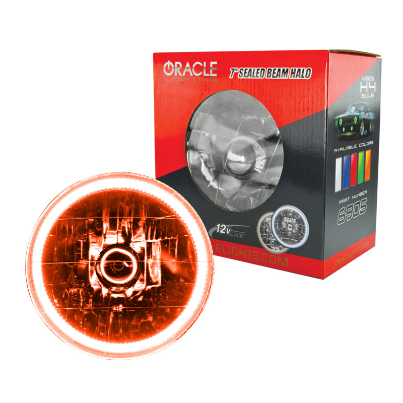 ORACLE Lighting Oracle Pre-Installed Lights 7 IN. Sealed Beam - Amber Halo 6905-005 6905-005 Photo - Primary