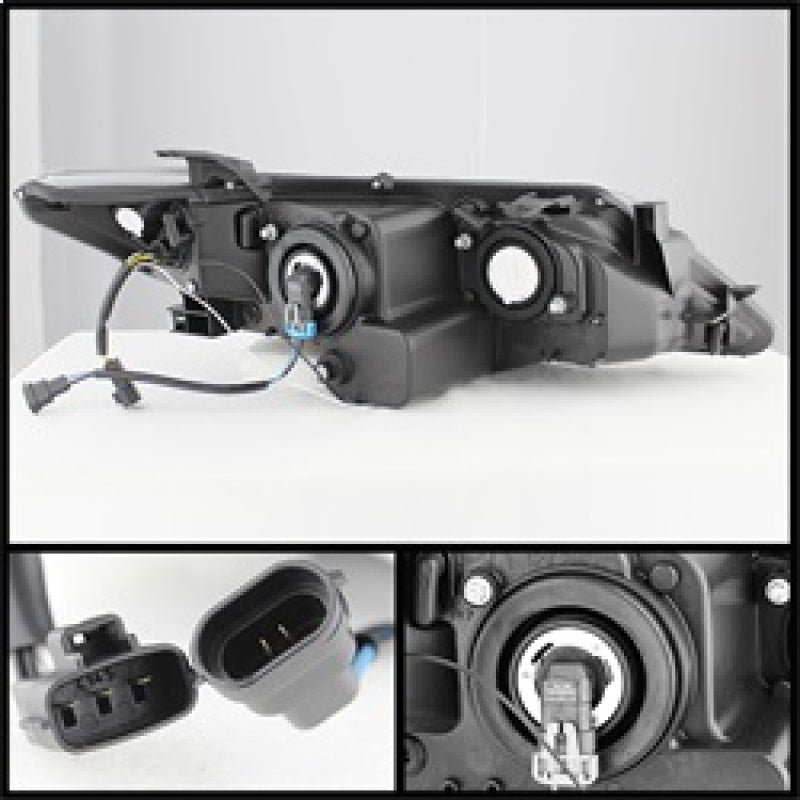 Spyder Toyota Camry 12-14 Projector Headlights DRL Blk High 9005 (Not Included PRO-YD-TCAM12-DRL-BK 5072658 5072658 Photo - Unmounted