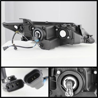 Spyder Toyota Camry 12-14 Projector Headlights DRL Blk High 9005 (Not Included PRO-YD-TCAM12-DRL-BK 5072658 5072658 Photo - Unmounted