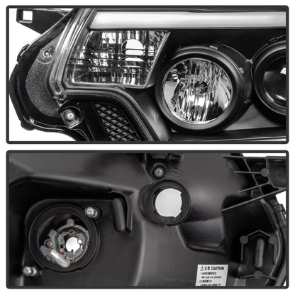 Spyder Toyota Tacoma 12-15 Projector Headlights Light Bar DRL Black PRO-YD-TT12-LBDRL-BK 5081711 5081711 User 1