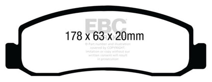 EBC Disc Brake Pad Set DP61892 Photo - Primary
