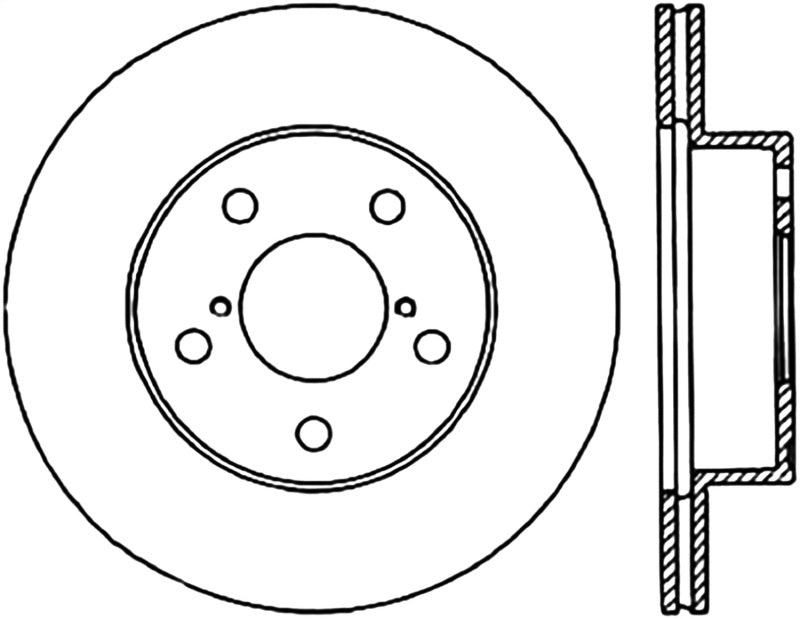 Stoptech ST Slotted Sport Brake Rotors Brakes, Rotors & Pads Brake Rotors - Slotted main image