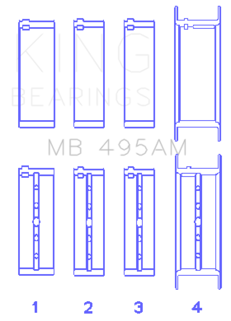 King Engine Bearings KING Main Bearings Engine Components Bearings main image