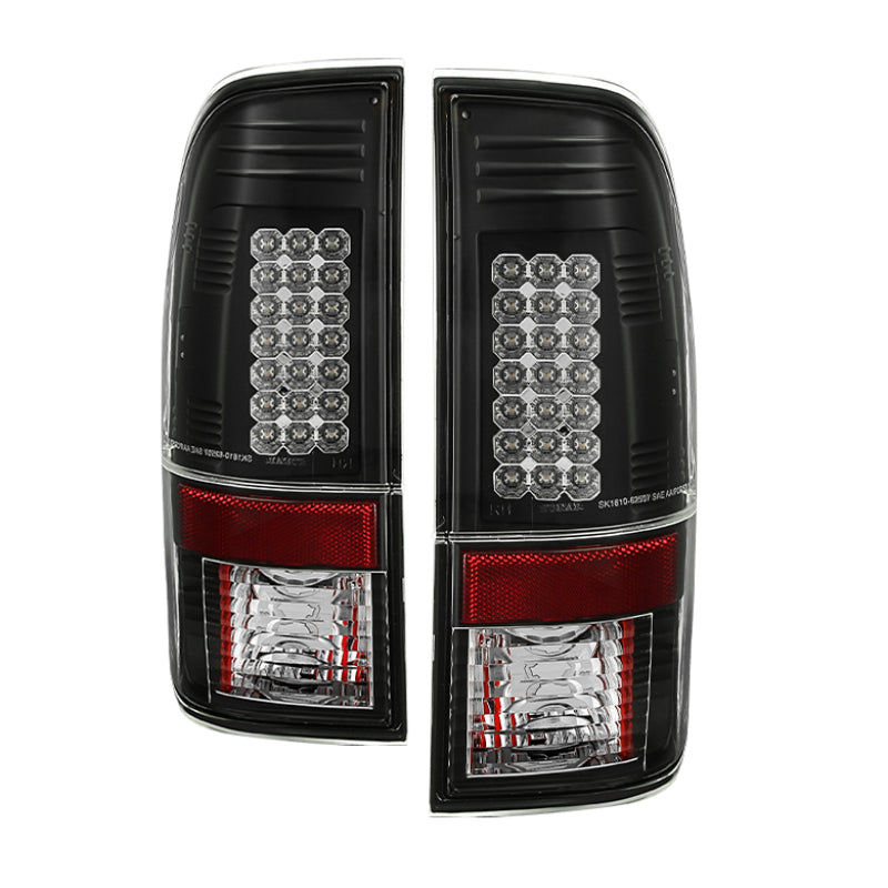 Spyder Ford Super Duty 08-15 LED Tail Lights Black ALT-YD-FS07-LED-BK 5003898 5003898 Photo - Primary