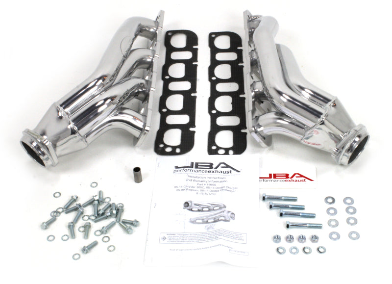 JBA 05-14 Chrysler 6.1/6.4L HEMI 1 7/8in Primary Silver Ctd Cat4Ward Header 1965SJS 1965SJS Photo - Primary