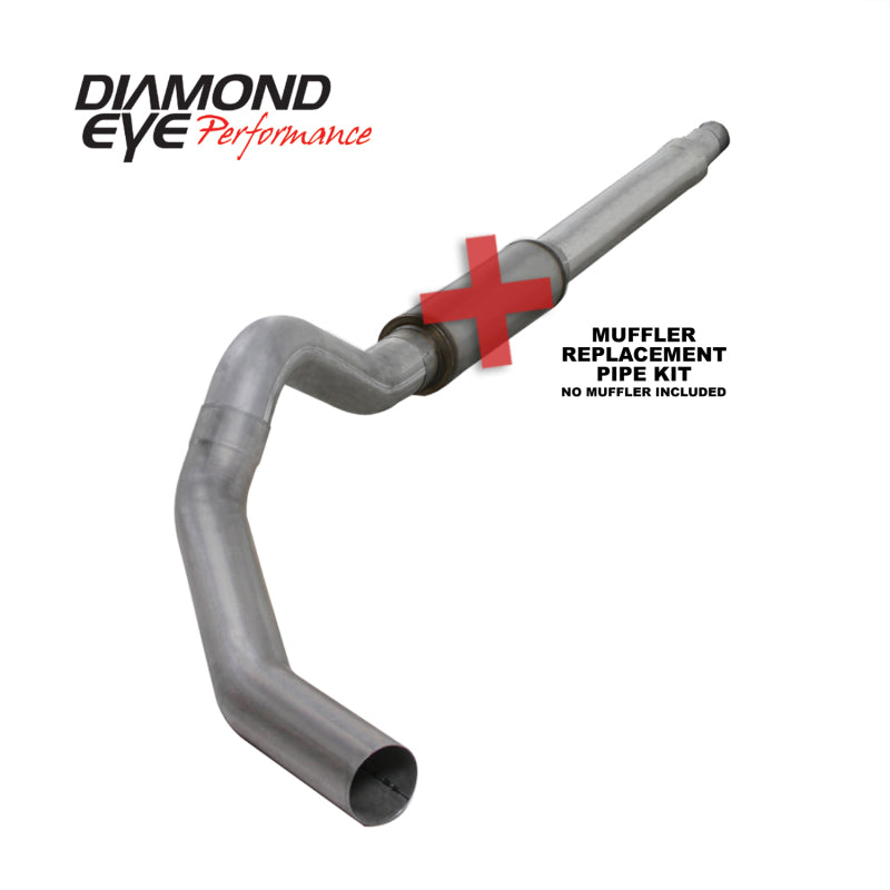 Diamond Eye Performance Diamond Eye KIT 5in CB MFLR RPLCMENT PIPE SGL AL: 03-07 FORD 6.0L F250/F350 K5344A-RP K5344A-RP Photo - Primary