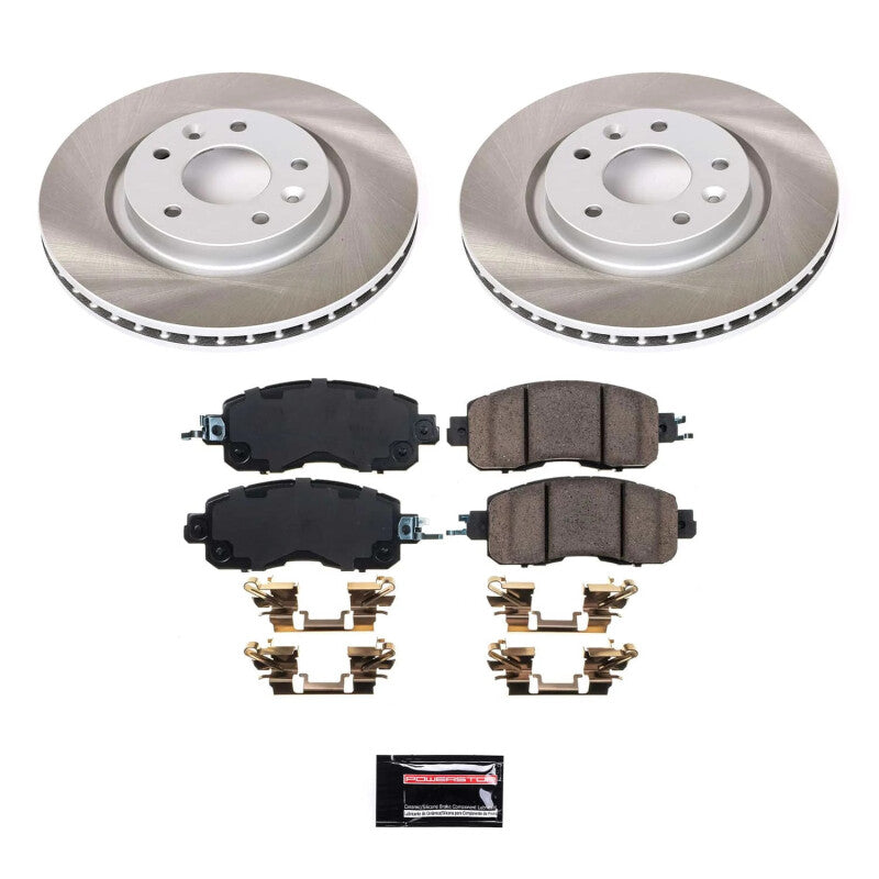 PowerStop Power Stop 14-17 Nissan LEAF Front Semi-Coated Rotor Kit SC7215 SC7215 Photo - Primary