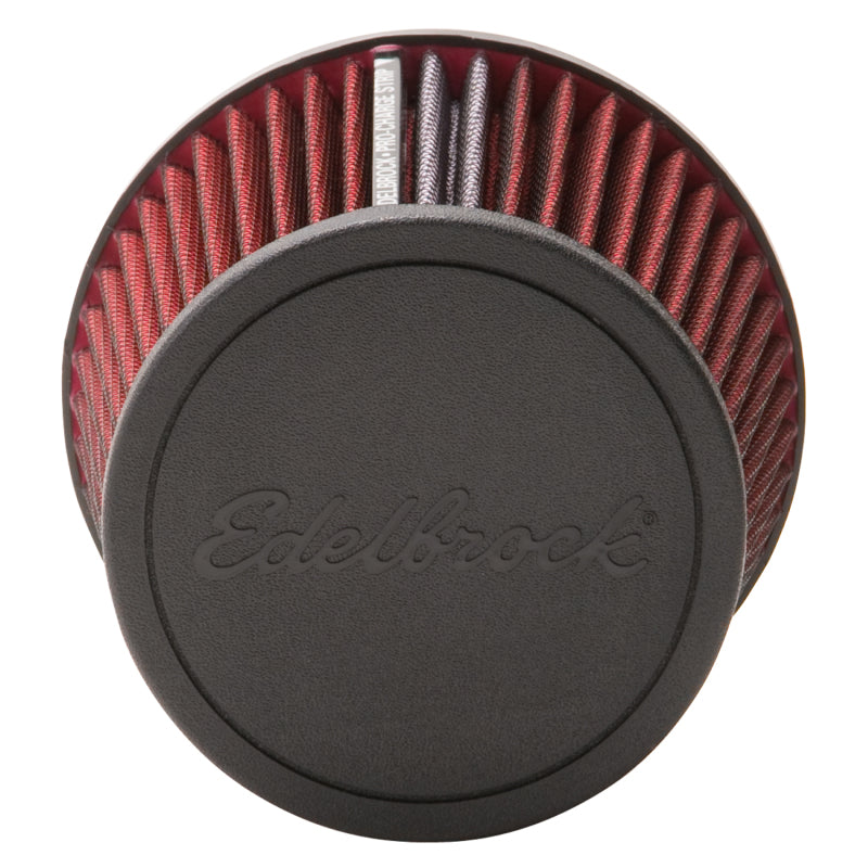 Edelbrock Air Filter, Pro-Flo Series, Conical, 6.5" Tall, Red/Black 43651 Photo - out of package