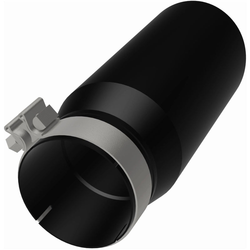 Magnaflow Tip Stainless Black Coated Single Double Round Single Outlet 5in Dia 4in Inlet 13in L 35240 35240 Photo - out of package
