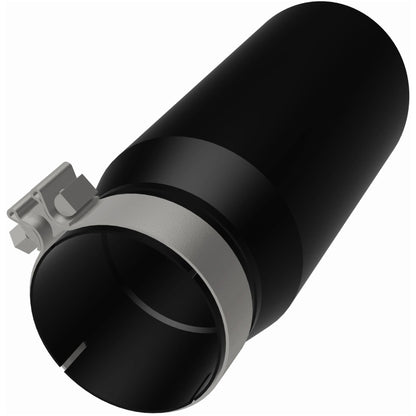 Magnaflow Tip Stainless Black Coated Single Double Round Single Outlet 5in Dia 4in Inlet 13in L 35240 35240 Photo - out of package